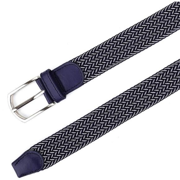 Braided Canvas Woven Elastic StretchBelts for Men/Women/Junior with Multicolored - Picture 5 of 8